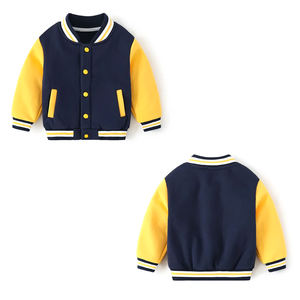 Veste d'université respirante et à la mode de haute qualité pour enfants Vestes décontractées pour enfants Prix bon marché Conception brodée - Product Image 5
