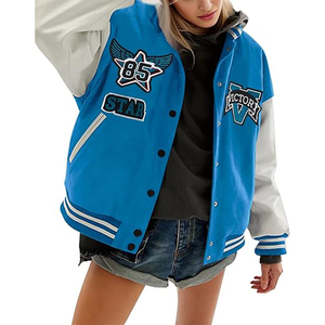 เสื้อแจ็กเก็ตเบสบอลสไตล์ขี้เกียจสำหรับผู้หญิงในฤดูใบไม้ร่วงและฤดูใบไม้ผลิเสื้อสเวตเตอร์คาร์ดิแกนทรงหลวมผ้ากำมะหยี่หนาสไตล์ย้อนยุคในแฟชั่น - Product Image 3