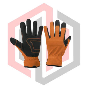 Guantes de Mecánico con Palma Reforzada, Protección de Seguridad para las Manos, Personalizados, de Cuero Dividido, Antivibración, Antideslizantes, Anticorte, para Bomberos - Product Image 1