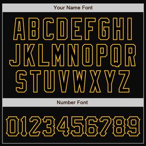 Custom Negro-oro bombardero Full-Snap Varsity Letterman chaqueta cortavientos Streetwear vintage hombres Varsity chaqueta - Product Image 2