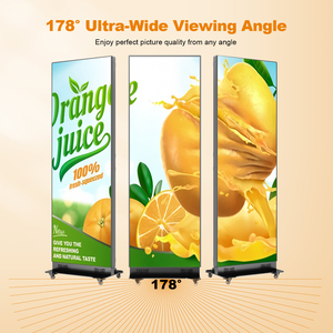 360spb LED hiển thị kỹ thuật số kiosk 80 inch p1.86 GoB liền mạch có thể gập lại Áp phích kỹ thuật số biển cho các sự kiện thương mại & đám cưới - Product Image 1