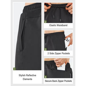 Haute qualité personnalisé tricoté poche hommes pantalons respirant Anti boulochage coupe-vent taille élastique pantalons de survêtement hommes pantalons - Product Image 6