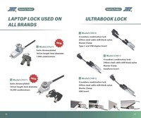 Sistema de Cable de Seguridad para Portátiles de Doble Llave de Alta Demanda, Cilindros de Cierre Premium