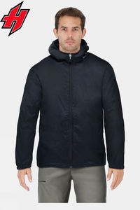Hexaplus, chaqueta impermeable deportiva ligera para hombre, chubasquero de invierno Formal personalizado, cremallera con capucha, Material de poliéster fino - Product Image 2