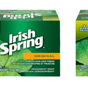 <b>Irish</b> <b>Spring</b> Moisture Blast Organic Bar <b>Soap</b> 2-Pack Portable for Oily & Dry Skin Children - Product Image 1