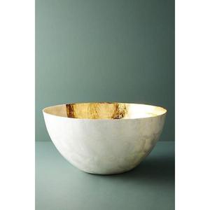 Bol en métal artisanal de style contemporain martelé pour la cuisine, pour servir les aliments, décoratif, pour mélanger et pour le pudding - Product Image 2