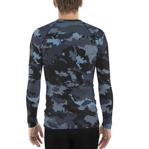 Camiseta de compresión transpirable para entrenamiento de gimnasia con logotipo personalizado Rash Guard de último diseño para hombre, multicolor OEM personalizable - Product Image 6