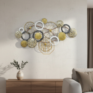 Décoration murale en métal à motif de feuilles, inspirée de la nature, art d'intérieur pour la maison et le bureau, vente en gros OEM, approvisionnement en vrac - Product Image 6