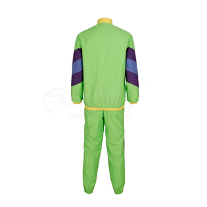 Ensemble de survêtement streetwear 2 pièces personnalisé pour homme, avec sweat à capuche zippé et pantalon de jogging, en polyester respirant, coupe-vent avec doublure polaire et élastique - Product Image 3