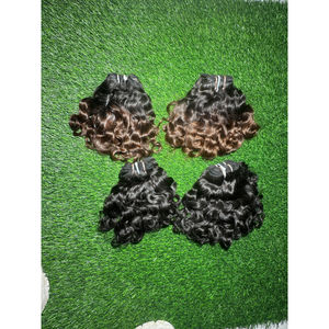 100% Paquetes ondulados hinchables sin procesar Paquete natural Cutícula alineada Cabello humano indio virgen - Product Image 4