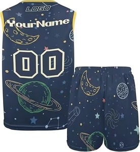 ชุดเสื้อบาสเก็ตบอลขนาดใหญ่พิเศษพิมพ์ซับลิเมชันออกแบบได้ตามต้องการ - Product Image 5