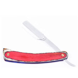 Maquinilla de afeitar recta de una sola hoja con mango de madera multisombra para las necesidades de afeitado personal para la cara, el cuerpo, el bikini, las axilas - Product Image 6