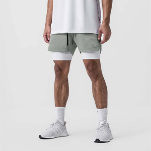 Short à cordon décontracté à séchage rapide pour hommes, confortable et adapté aux loisirs de fitness écologiques par temps chaud - Product Image 2