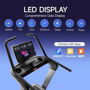 Commercial <b>Electric</b> <b>Treadmill</b> with Steel Frame | Auto Incline & LED Screen for Indoor Gym Use - Product Image 4