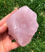 Puro Natural rosa cuarzo rosa áspero cristal crudo piedra roca Mineral espécimen curación Reiki decoración del hogar tamaño grande 1 pieza al azar