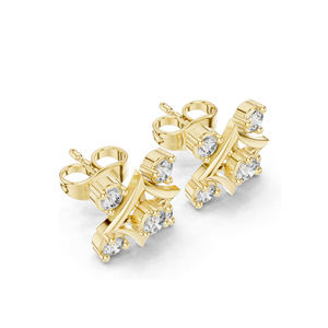 0.33 CT Round Brilliant Lab Diamond <b>Stud</b> <b>Earrings</b> VVSVS EF CVD 18KT, 14KT, 10KT <b>Gold</b> & 925 Silver White, Yellow, <b>Rose</b> - Product Image 5