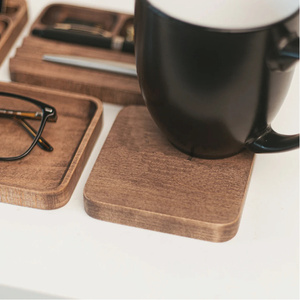 <span class=keywords><strong>Plateau</strong></span> <span class=keywords><strong>de</strong></span> rangement en bois pour <span class=keywords><strong>bureau</strong></span>, style classique antique, multifonction, cadeau pour la maison et le <span class=keywords><strong>bureau</strong></span>, pour hommes, anniversaire, fête des pères, personnalisable - Product Image 5