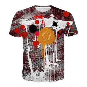 เสื้อยืดสกรีนลายแบบซับลิเมชั่นสำหรับผู้ชาย ผลิตจากวัสดุคุณภาพดีที่สุด ออกแบบเองได้ 100% ผ้าฝ้าย ทรงหลวม พิมพ์ลายซับลิเมชั่น - Product Image 1