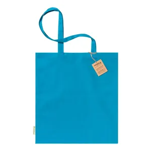 Sac fourre-tout promotionnel écologique en coton biologique Borough pour les achats de gadgets - Product Image 4