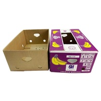 Groothandel Op Maat Bedrukte Gegolfde Bananenfruit Verzenddoos Kwaliteit Exportverpakking Met Goudfolie En Embossing Handling