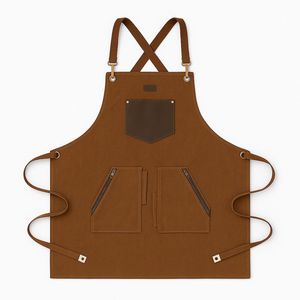 Delantal de Cuero y Lona con Múltiples Bolsillos y Logotipo Personalizado para Catering y Servicio de Alimentos, Unisex - Product Image 3