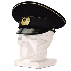 Casquettes de marine personnalisées avec visière brodée dorée, casquettes de marine personnalisées du Pakistan - Product Image 2