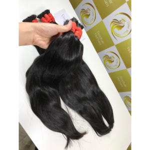 Paquetes de extremos gruesos Venta al por mayor Super Double Drawn Extensiones de cabello crudo vietnamita Sin procesar Gran stock Donante único - Product Image 3