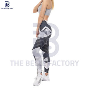 Mallas de gimnasio de cintura alta para mujer, lo último en realce de cintura media, elementos esenciales para correr, tela de punto transpirable para entrenamientos - Product Image 5