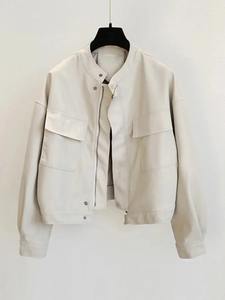 Veste en faux cuir Vestes pour femmes Crop Oversize Manteaux à manches longues Vêtements d'extérieur Nouveau dans les manteaux et vestes - Product Image 4