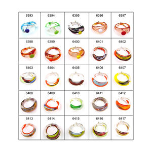 Perles de verre en forme de cône uniques les plus belles pour la fabrication de bijoux Perles de verre simples pour la fabrication de bracelets - Product Image 1