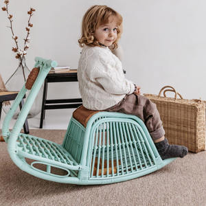 Patinete ecológico de ratán para niños, paseo juguetón en vehículo, lindo coche basculante para bebés, motocicletas para niños - Product Image 4