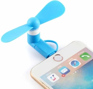 Nhà Máy Bán Buôn Xách Tay Điện Thoại Di Động Fan Cá Nhân 2in1 3in1 <span class=keywords><strong>USB</strong></span> Mini Fan Đối Với iPhone Và Android type-C Biểu Tượng Tùy Chỉnh Quà Tặng - Product Image 6