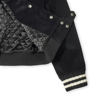 Custom Jean Varsity Jacket 100% algodón de manga larga Ropa de hombre Streetwear Custom Denim Jacket - Product Image 6