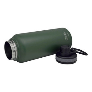 Vaso Térmico de Acero Inoxidable de 1000 ml con Asa, Verde Oliva - Nat Geo Adventure Further - Product Image 5