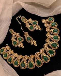 Collar de mariposa mate, collar con colgante de arena para uñas de lujo a la moda, pendientes de tuerca, anillo de circón, conjuntos de joyería de regalo - Product Image 4