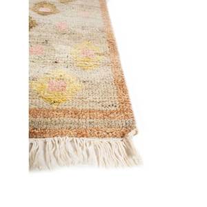 Tapis en laine noué à la main Erbe Large Area Ivory AKWL-1288, géométrique, pour salon, couloir, maison, voiture - Product Image 4