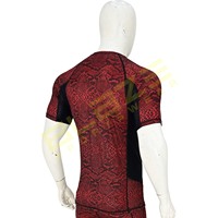 Personnalisez votre propre logo Rash Guard à manches longues sublimé Rash Guard MMA Rash Guard BJJ Rash Guard, T-shirt de compression Rashguard MMA pour hommes