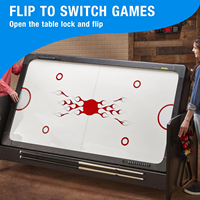 7FT nouvelle mode 3 en 1 rotatif Multi jeu Table ensemble avec table de billard/Air Hockey/Tennis