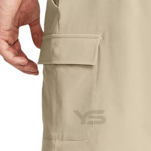 Short en coton à carreaux léger décontracté de haute qualité pour hommes respirant taille élastique longueur au genou Ripstop Stretch durable court - Product Image 3