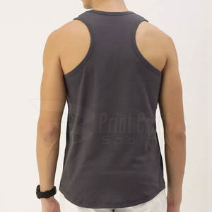 Camiseta sin mangas para hombre, servicio OEM, último diseño, tejido de gran tamaño, transpirable, estilo informal, fabricante de fábrica - Product Image 3