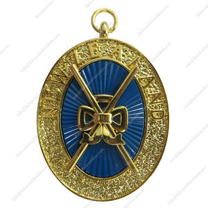 Joyas de Collar Provincial de Artesanía Masónica para Director de Ceremonias Joya Masónica para Uso de Prendas - Product Image 1