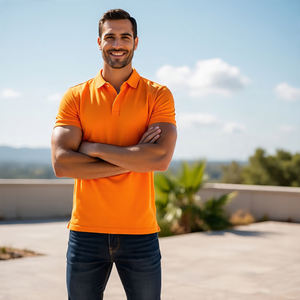 High Quality Cotton Polyester Polo Shirt Men Summer <b>Jogging</b> Wear Polo T Shirt Men's Turn Down Collar Polo Shirt - Product Image 3