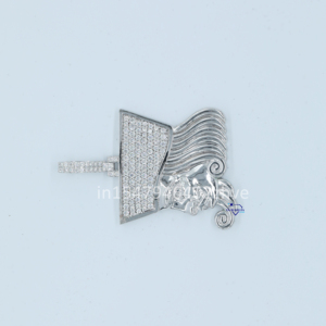 จี้เพชรสีขาวทอง14K ที่ทันสมัยเพิ่มความคมชัดระดับ VVS สร้างสไตล์ฮิปฮอปดีไซน์น้ำแข็งที่สร้างขึ้นอย่างหรูหราสำหรับงานปาร์ตี้ - Product Image 2