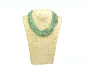 Perles de pierres précieuses de fraise verte naturelle faite à la main brins bijoux plaqués meilleurs composants de cadeau pour la fabrication - Product Image 1