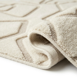 Modern Geometric 3D Stereo Area Rug Soft Floor <b>Mat</b> Neutral Pattern for Living Room Bedroom Bathroom - Product Image 2