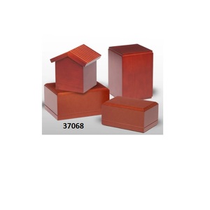 Urna para adultos de cremación de forma Rectangular de madera grande con hermosa flor para cenizas humanas con bolsa de terciopelo gratis - Product Image 5