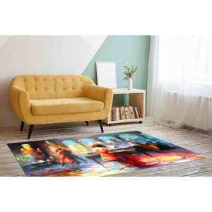 Tapis de piano pour musicien : Danse romantique de couple, Décoration d'appoint de bureau, Tapis en chenille - Product Image 5