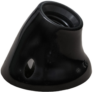 Portalampada curvo nero E27 (Solera 6510 N) (Confezione sfusa) - Product Image 1