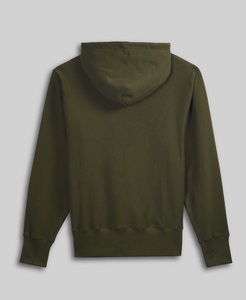 Sweat à capuche en tissage inversé vierge pour hommes, point de contraste personnalisé, polaire de coton réversible - Product Image 4