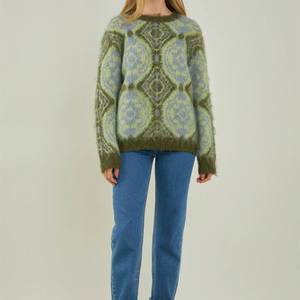 Suéter de Mohair para Mujer, el Mejor Material de Algodón, Mangas Largas, Última Llegada, el Mejor Producto, Precio Razonable - Product Image 3